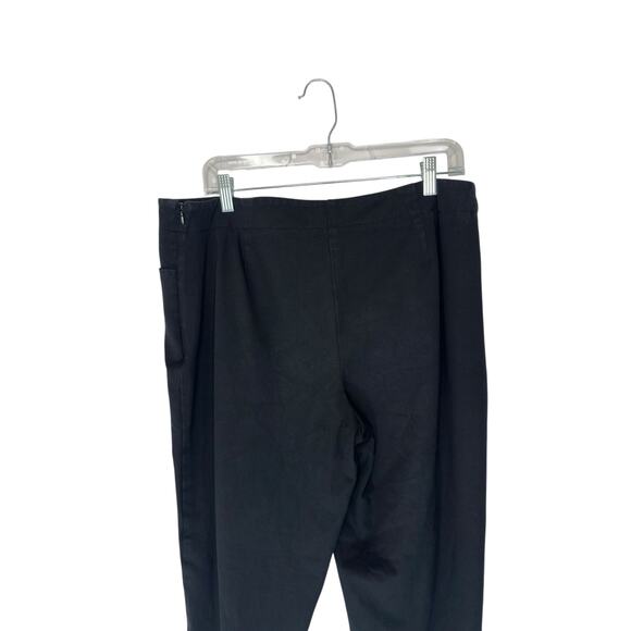 Talbots‎ Capri Pants Heritage Black Basic Side Zip Closure Office Casual Size 14 - Picture 6 of 13